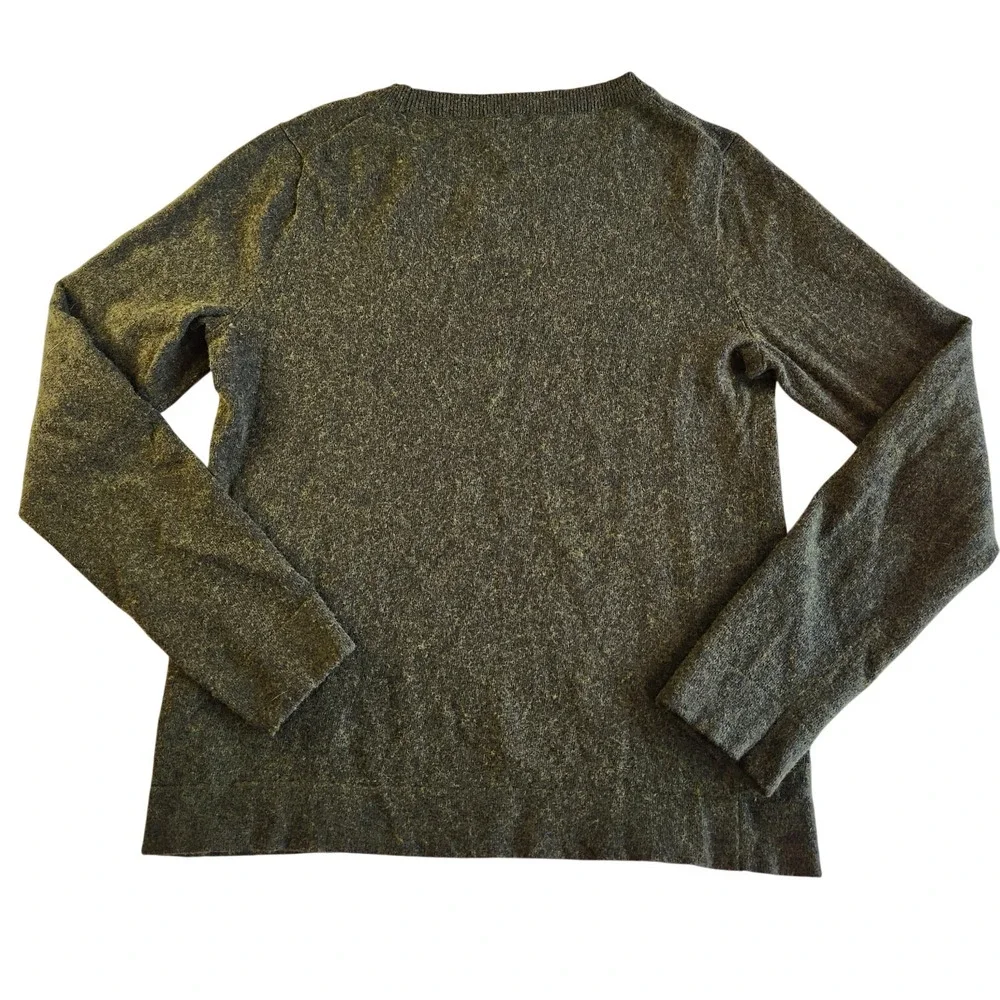 J.CREW Wool Blend Pullover Sweater Teddie Womens‎ Medium Green